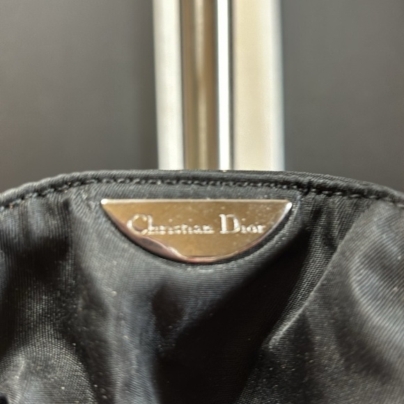 SOLD - Dior Maris Pearl Handle Vintage Nylon Bag,Black11x9,EUC,Callout on bottom - Picture 3 of 14